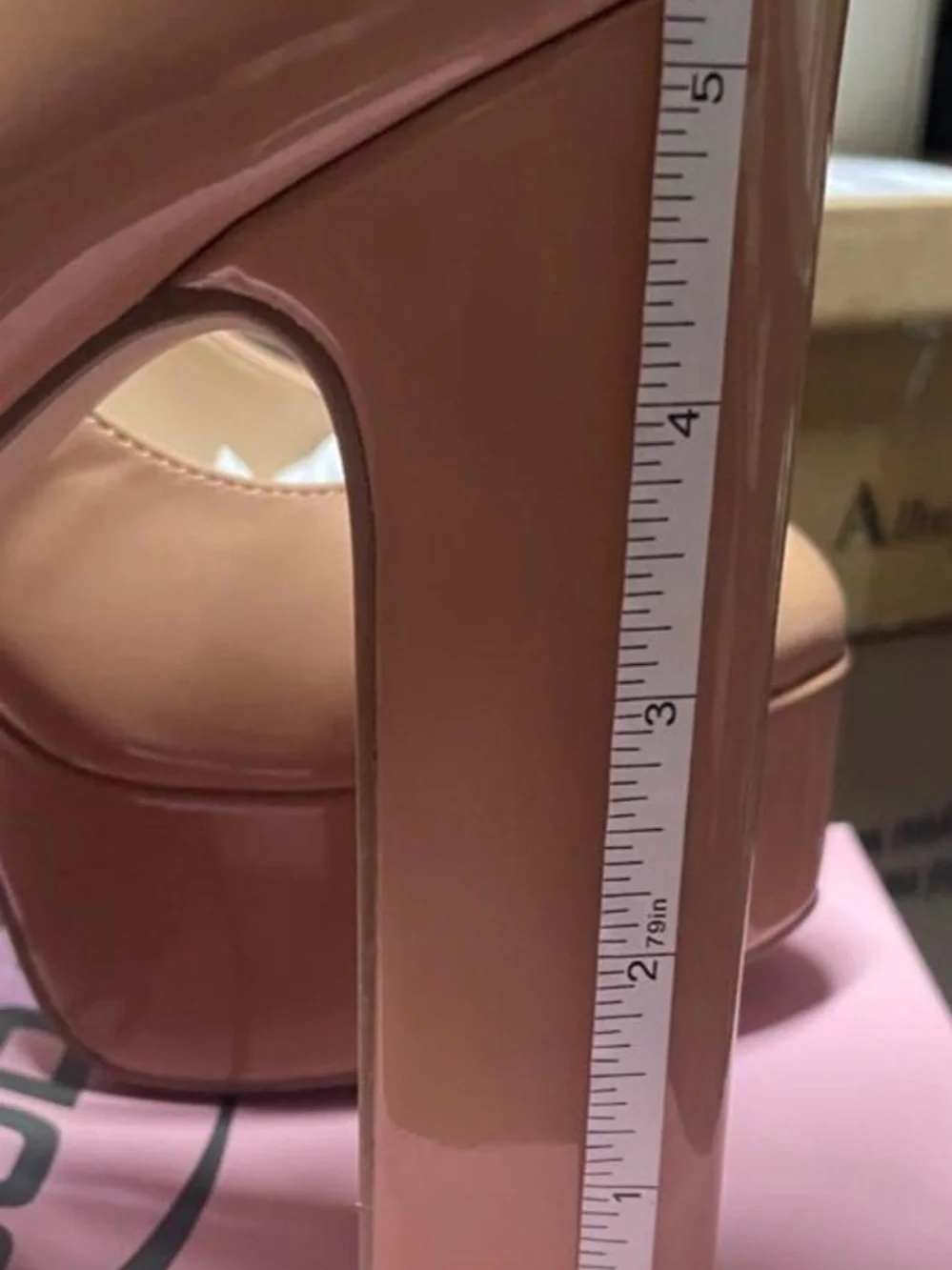 Women’s Nude Neutral Platform Mary Jane Pumps 8.5